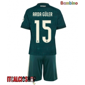 Real Madrid Arda Guler #15 Seconda Maglia Bambino 2026-27 Manica Corta (+ Pantaloni corti)